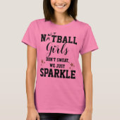 Fun Player Thlek Netball Girls Slogan T-shirt (Voorkant)