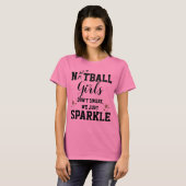 Fun Player Thlek Netball Girls Slogan T-shirt (Voorkant volledig)