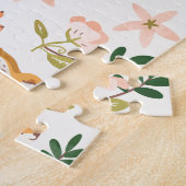 Fun & Playful Bunny Pattern Legpuzzel (Zijkant)