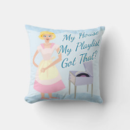 Fun Playlist Music Lover Kitsch Cartoon Houseoman Kussen