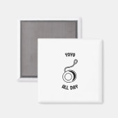 Fun Plaything Hobby Yoyo Game Magneet (Voorkant / Achterkant)