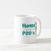 Fun Podenco Dog Cartoon Koffiemok (Voorkant rechts)