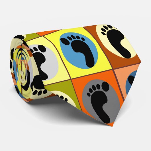 Fun Podiatrist Pop Art Stropdas (Opgerold)