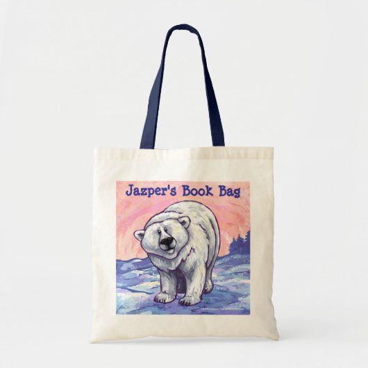 Fun Polar Beer Personalized Book Bag Tote Bag (Voorkant)