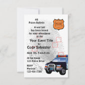 Fun Polieman Birthday Pensioneringspartij Kaart (Voorkant)