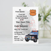 Fun Polieman Birthday Pensioneringspartij Kaart (Staand voorkant)