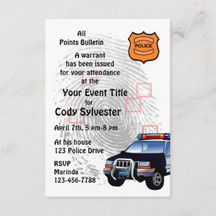 Fun Polieman Birthday Pensioneringspartij Kaart