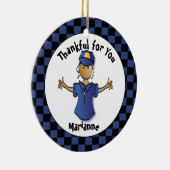 Fun Politicus Gift - Cute Proud of You Officer Keramisch Ornament (Rechts)