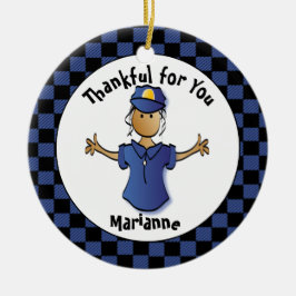 Fun Politicus Gift - Cute Proud of You Officer Keramisch Ornament