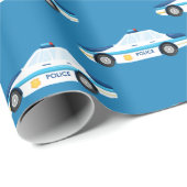 Fun politiepatroon met patroonplaat cadeaupapier (Rol Hoek)