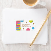 Fun Polk a Dot Adresetiketten Etiket (Insitu)