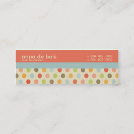 Fun Polka Dot Mammie Calling Card Contactkaartje