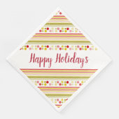 Fun Polka Dot met Stripe Accented Servet (Hoek)