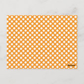 Fun Polka Dot Oranje Colorful Flag Bunting Briefkaart (Achterkant)
