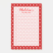 Fun Polka Dots | Aangepast om lijst te doen Post-it® Notes (Voorkant)