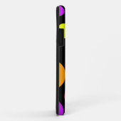 Fun Polka Dots Black Oranje Paars Blauwgroen Roze Case-Mate iPhone Case (Achterkant/rechts)