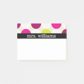 Fun Polka Dots - Personaliseren Post-it® Notes (Voorkant)