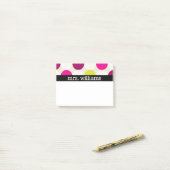 Fun Polka Dots - Personaliseren Post-it® Notes (Op bureau)