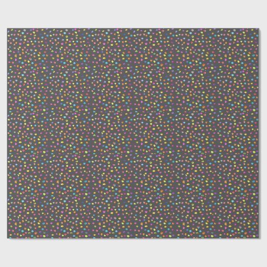 Fun polka stit rainbow boho waterverf art. cadeaupapier (Vlak)