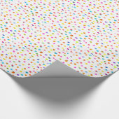 Fun polka stit rainbow boho waterverf art. cadeaupapier (Hoek)