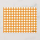 Fun Polkadot Oranje  vlag Bunting Briefkaart (Achterkant)