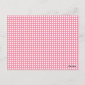 Fun Polkadot Pink  vlag Bunting Briefkaart (Achterkant)
