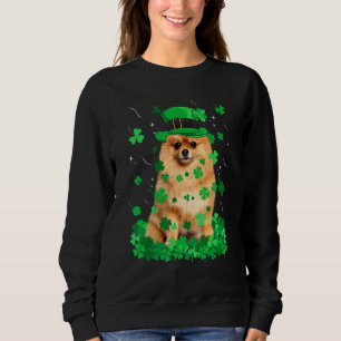Fun Pomeranian Dog St Patrick S Day Irish Shamrock Trui