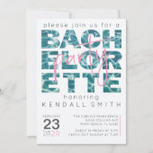 Fun Pool and Tropical Theme Bachelorette Party Kaart (Voorkant)