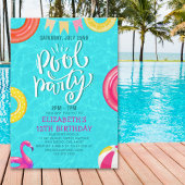 Fun Pool Party Birthday Invitation – Summer Splash Kaart