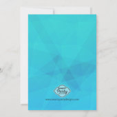 Fun Pool Party Inflatable Birthday Invitation Kaart (Achterkant)