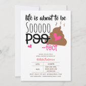 Fun POOP Emoji Life is pofect Love Bridal Showe Kaart (Voorkant)