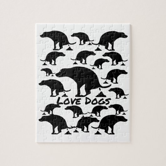 Fun Pooping Dog Legpuzzel (Verticaal)