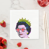 Fun Pop art modern HM Queen Napkins Servet (Insitu)