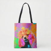Fun Pop Art Speelgoed Poodle Tote Bag (Voorkant)