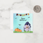 Fun Pop beroemd gemaakt door Happy Halloween Notitiekaartje (Voorkant / Achterkant in situ)