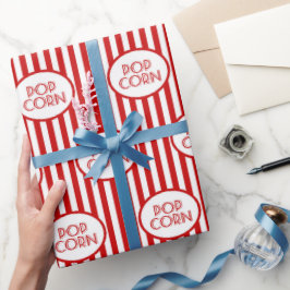Fun popcorn kunstpatroonplaat cadeaupapier