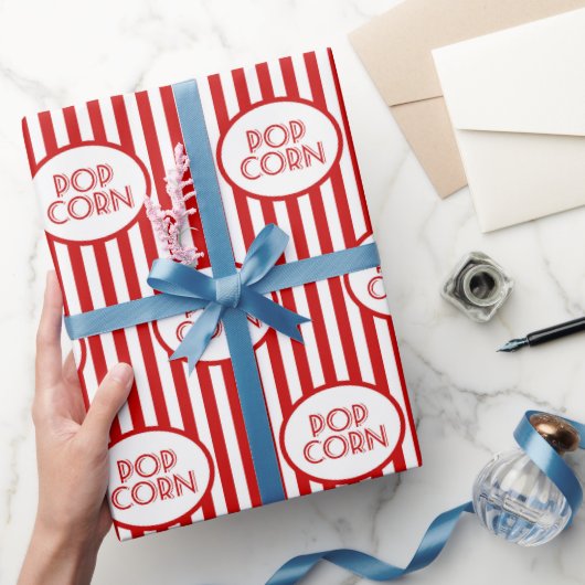 Fun popcorn kunstpatroonplaat cadeaupapier (Geschenken)