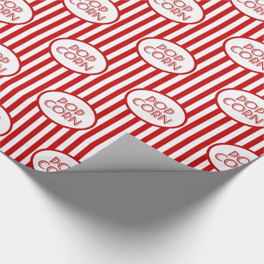 Fun popcorn kunstpatroonplaat cadeaupapier (Hoek)