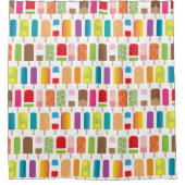 Fun Popsice Cream Bars Douchegordijn (Voorkant)