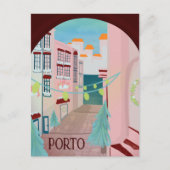 Fun Porto Portugees Winter Briefkaart (Voorkant)