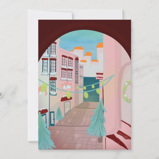 Fun Portugees Feliz Natal Feestdagenkaart (Voorkant)