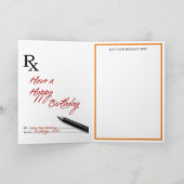 Fun Prescription Birthday Kaart (Binnen)