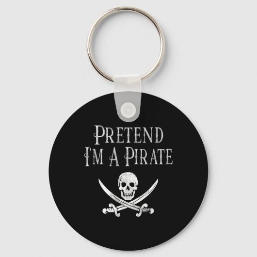 Fun Pretend, ik ben een Pirate Lazy Halloween Cost Sleutelhanger (Voorkant)