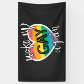 Fun pride maand lgbt werd weer homo spandoek (Verticaal)