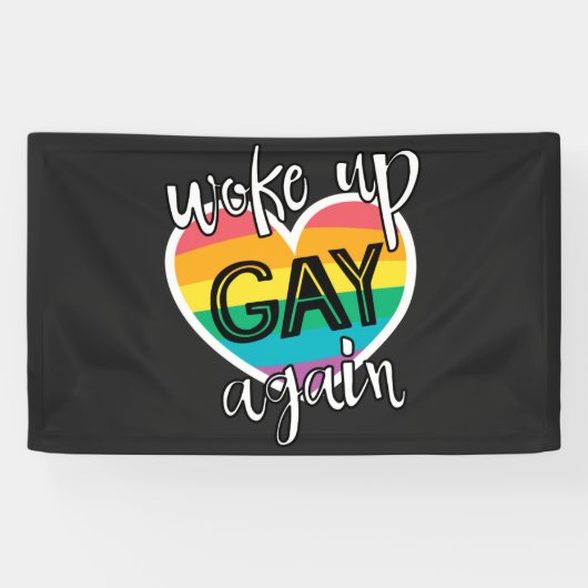 Fun pride maand lgbt werd weer homo spandoek (Horizontaal)