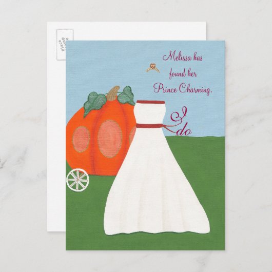 Fun Princess Bruids Douche Uitnodigingen Briefkaar (Voorkant / Achterkant)