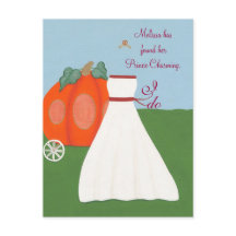 Fun Princess Bruids Douche Uitnodigingen Briefkaar