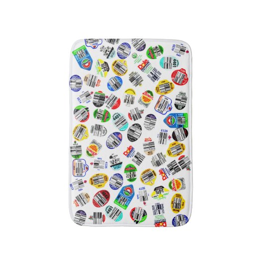 Fun Produce Barcode-Stickers Badmat (Voorkant Verticaal)
