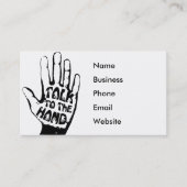 Fun Professional Comedian Talk Hand Visitekaartje (Voorkant)