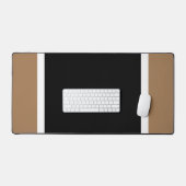 Fun Professional Zwart Mocha Wit Racing Stripes Bureaumat (Keyboard & Muis)